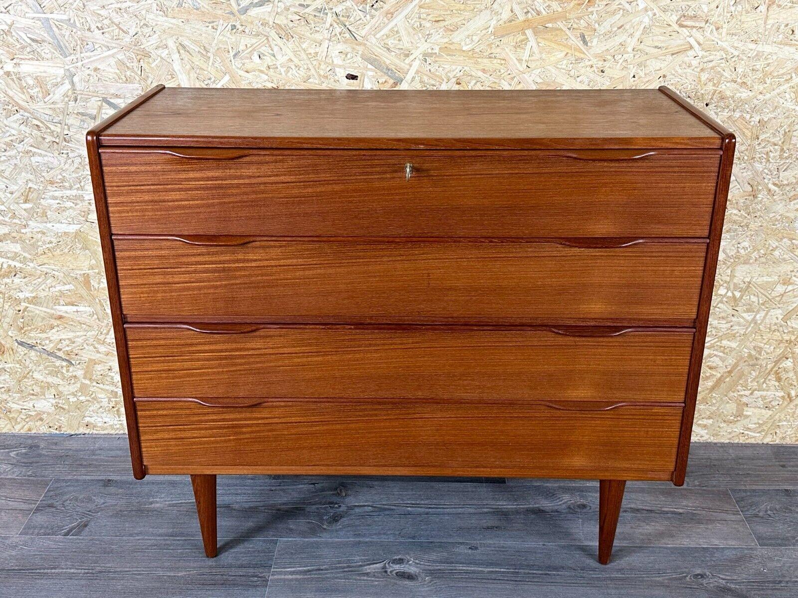 Late 20th Century 60s 70s teak sideboard chest of drawers cabinet Danish Modern Design Denmark