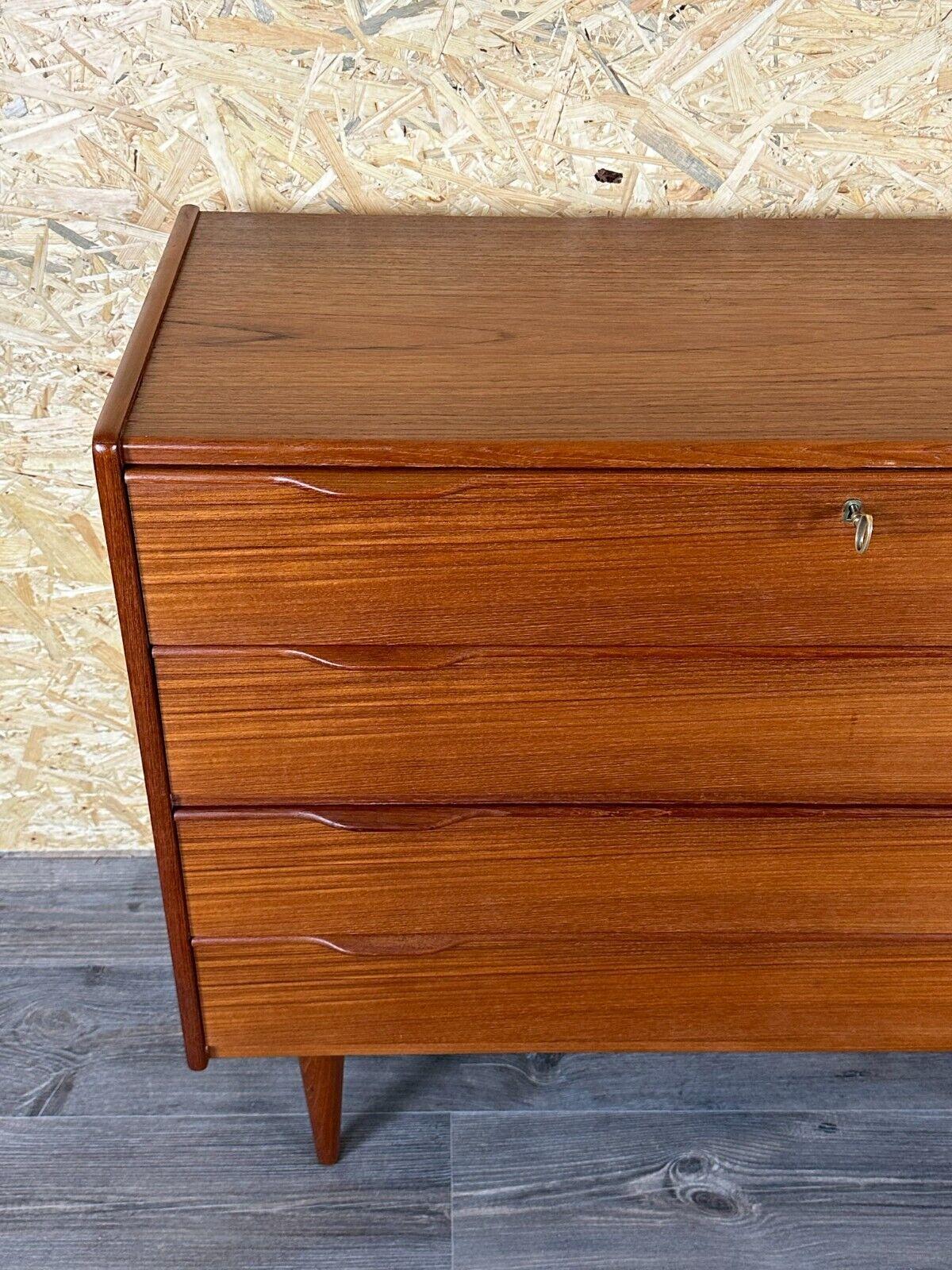 Teak 60s 70s teak sideboard chest of drawers cabinet Danish Modern Design Denmark