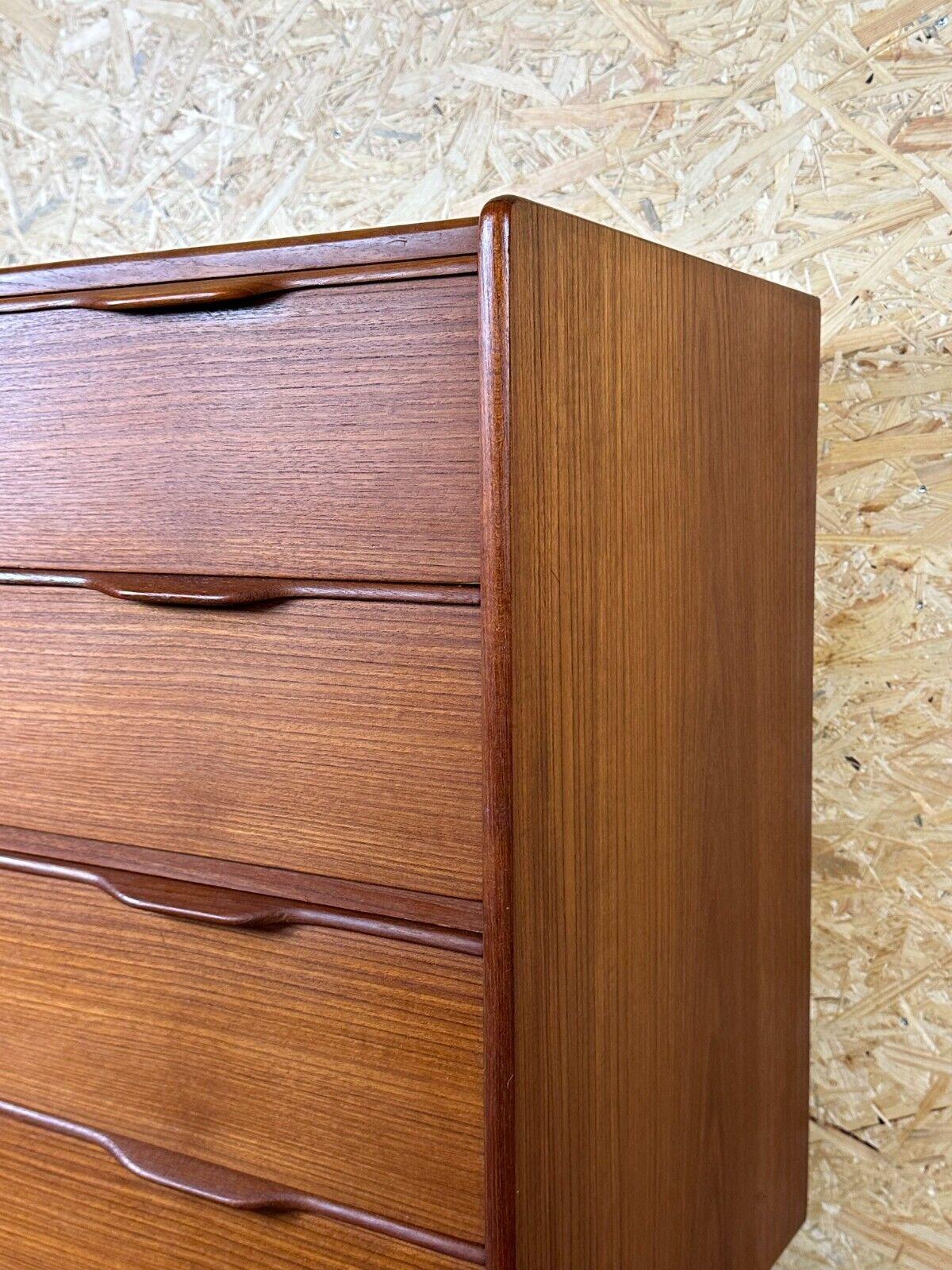 60s 70s teak sideboard chest of drawers cabinet Danish Modern Design Denmark 2