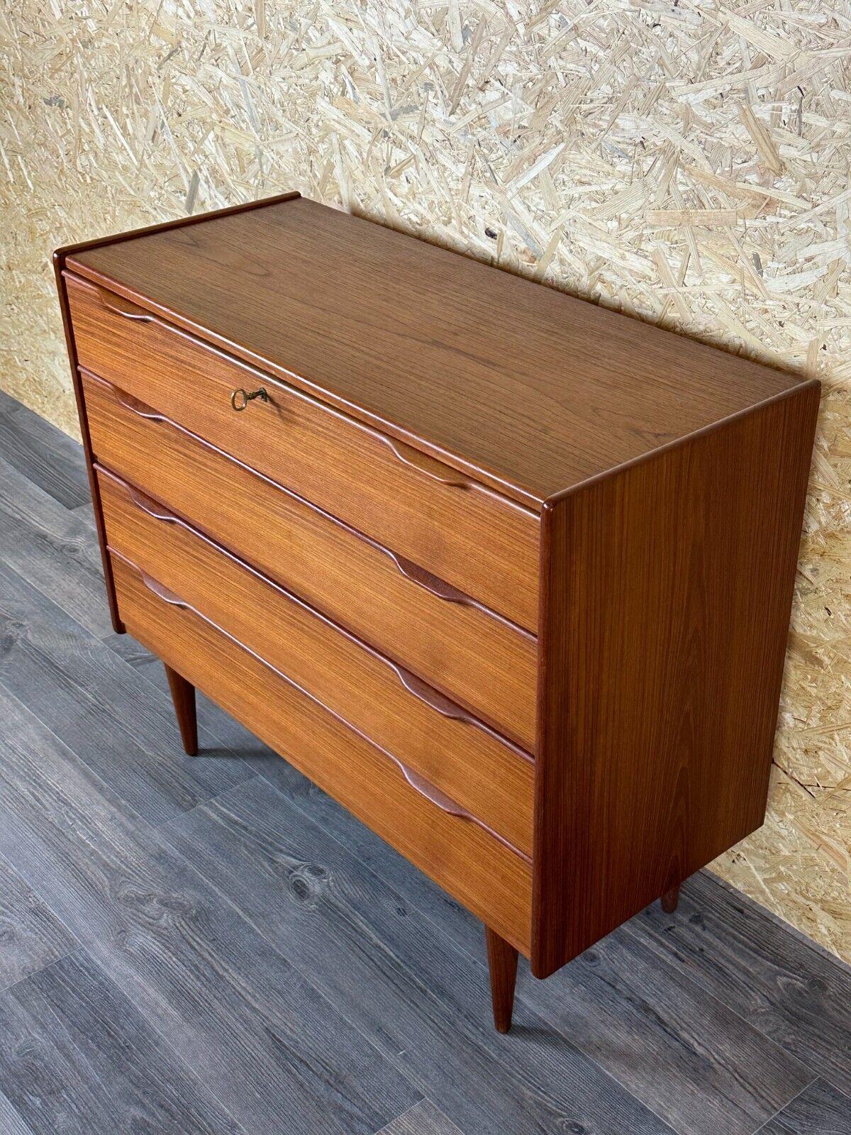 60s 70s teak sideboard chest of drawers cabinet Danish Modern Design Denmark 3