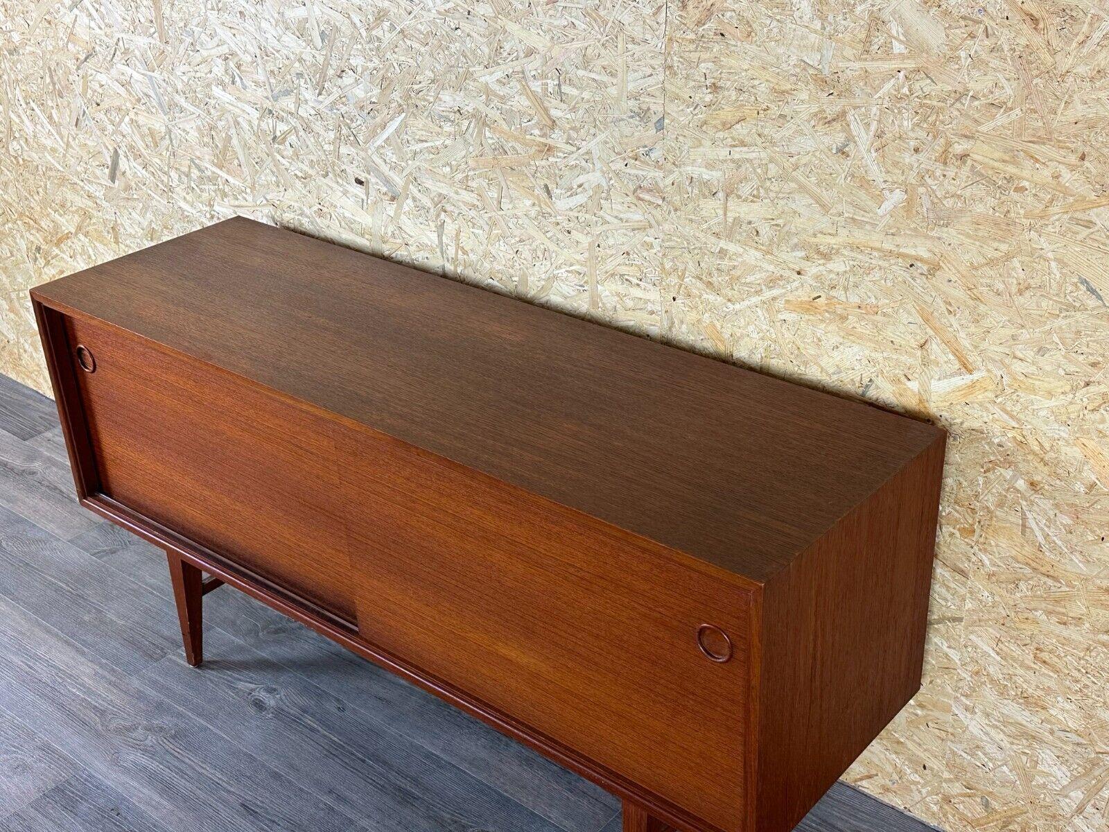 60s 70s teak sideboard Credenza cabinet Danish Modern Design Denmark 70s For Sale 5