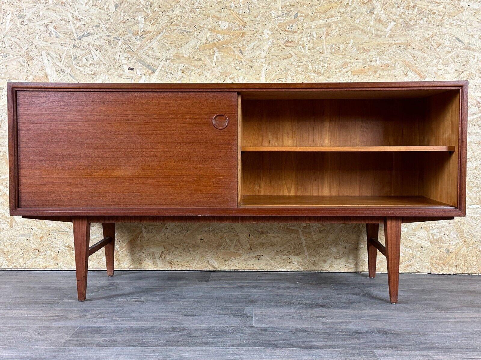 60s 70s teak sideboard Credenza cabinet Danish Modern Design Denmark 70s For Sale 8