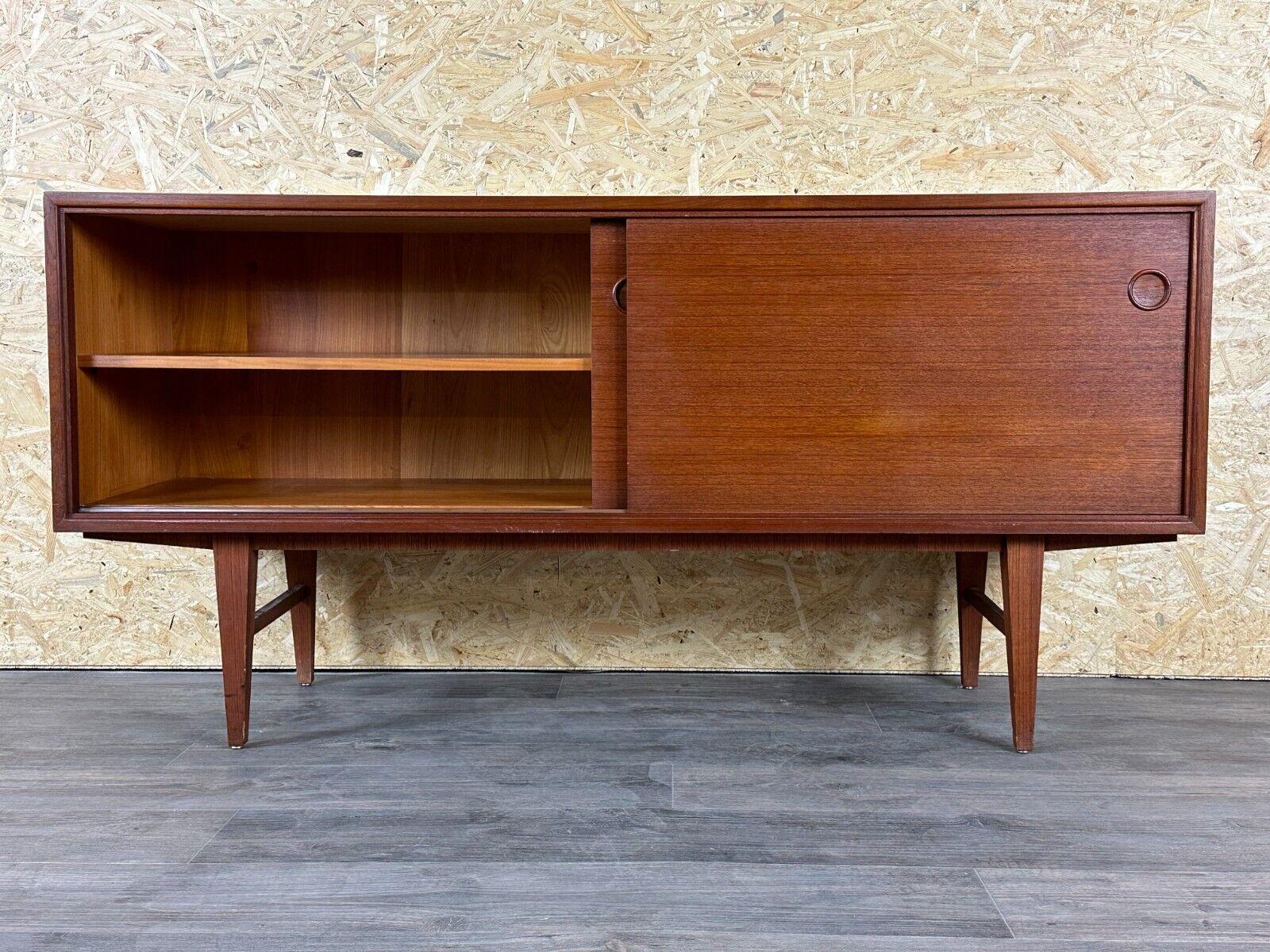 60s 70s teak sideboard Credenza cabinet Danish Modern Design Denmark 70s For Sale 9