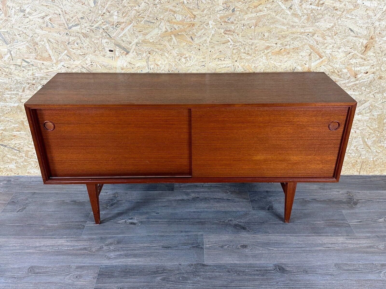 60s 70s teak sideboard Credenza cabinet Danish Modern Design Denmark 70s For Sale 10