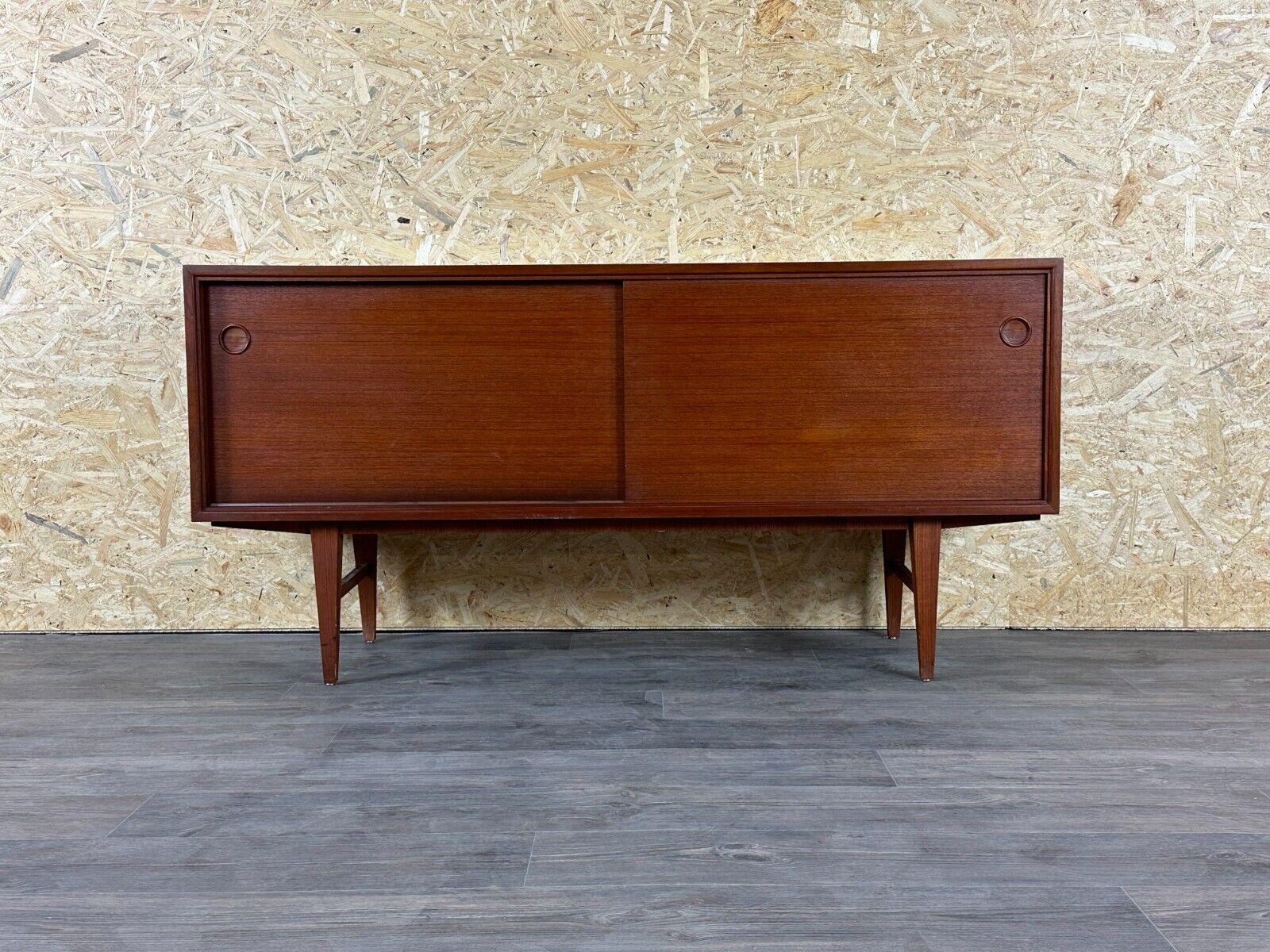 60s 70s teak sideboard Credenza cabinet Danish Modern Design Denmark 70s For Sale 11