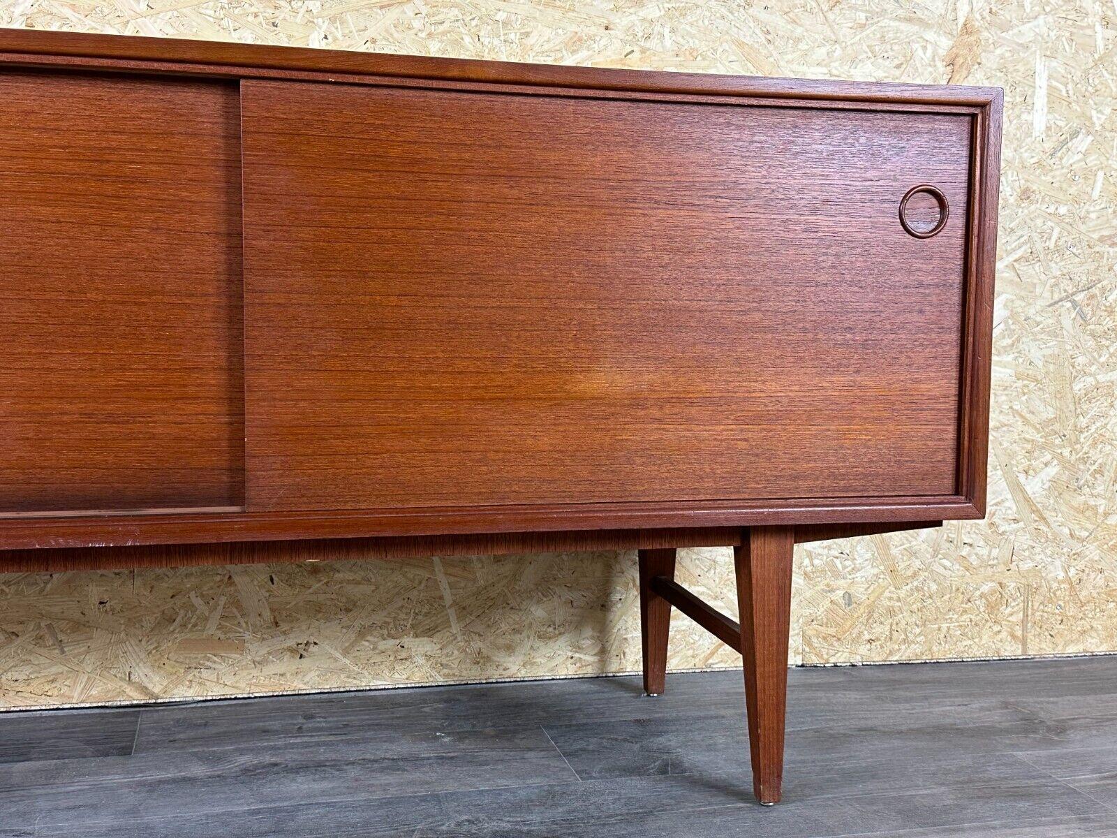 60s 70s teak sideboard Credenza cabinet Danish Modern Design Denmark 70s For Sale 1