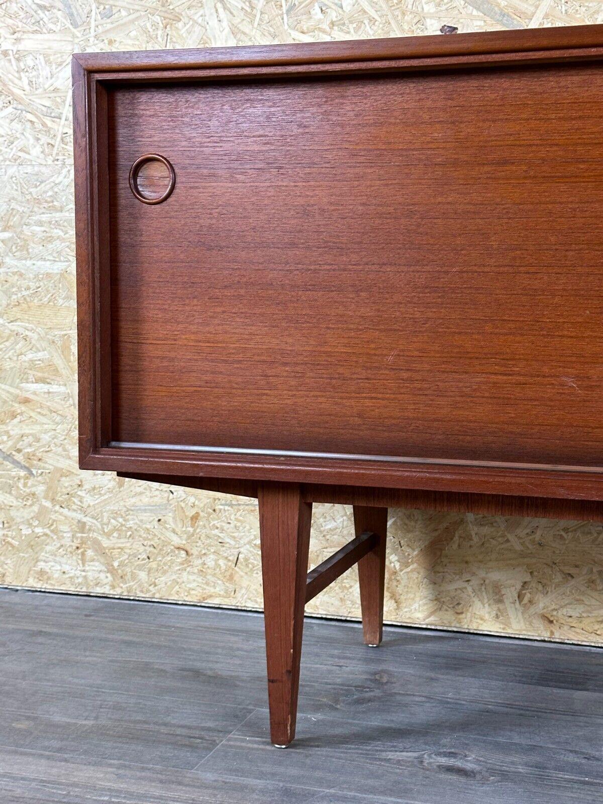 60s 70s teak sideboard Credenza cabinet Danish Modern Design Denmark 70s For Sale 2