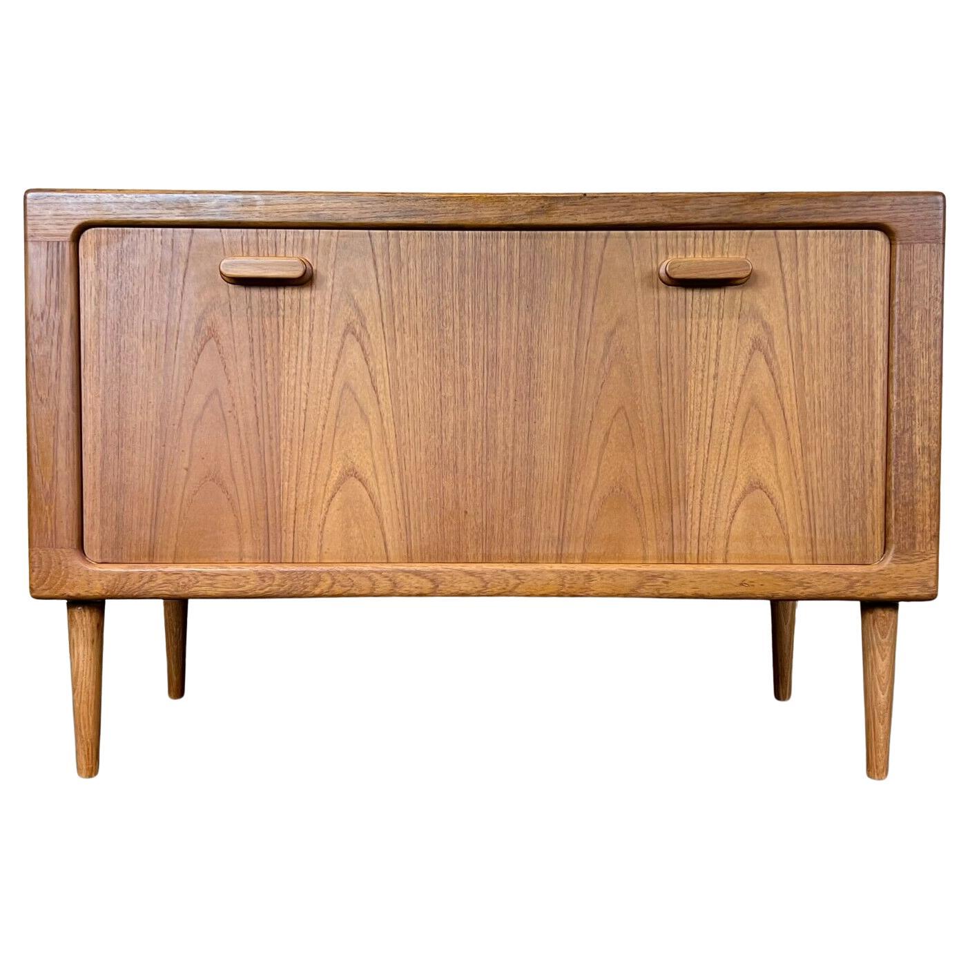 Vintage Teak Cocktail Sideboard Glazed Credenza For Sale at 1stDibs