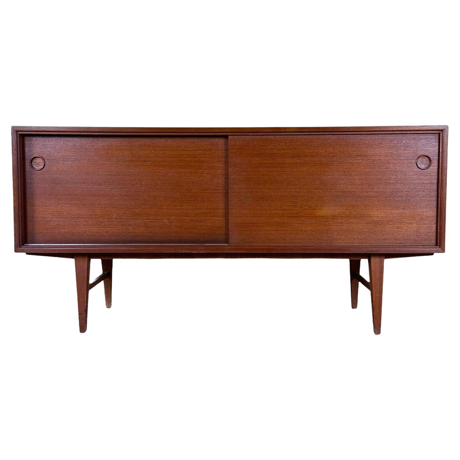 60s 70s teak sideboard Credenza cabinet Danish Modern Design Denmark 70s For Sale