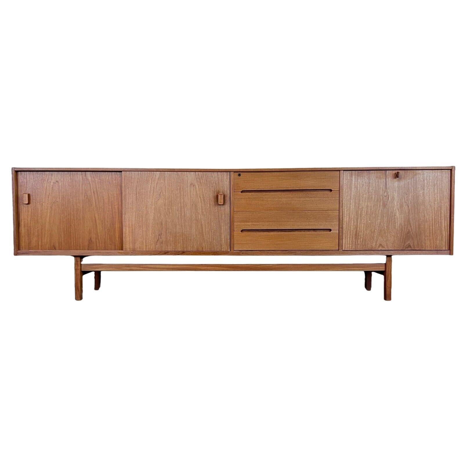 1960s 1970s teak sideboard Credenza Nils Jonsson for Hugo Troeds Sweden For Sale