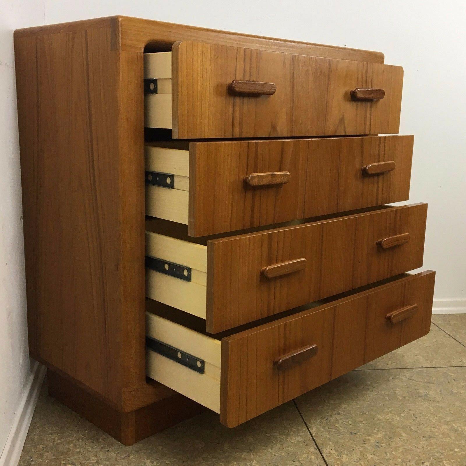 60s 70s Teak Sideboard Dresser Danish Design Mid Century Denmark For Sale 5