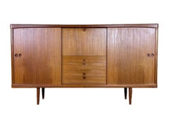 60s 70s teak sideboard highboard H.W. Klein Bramin Danish Modern Design