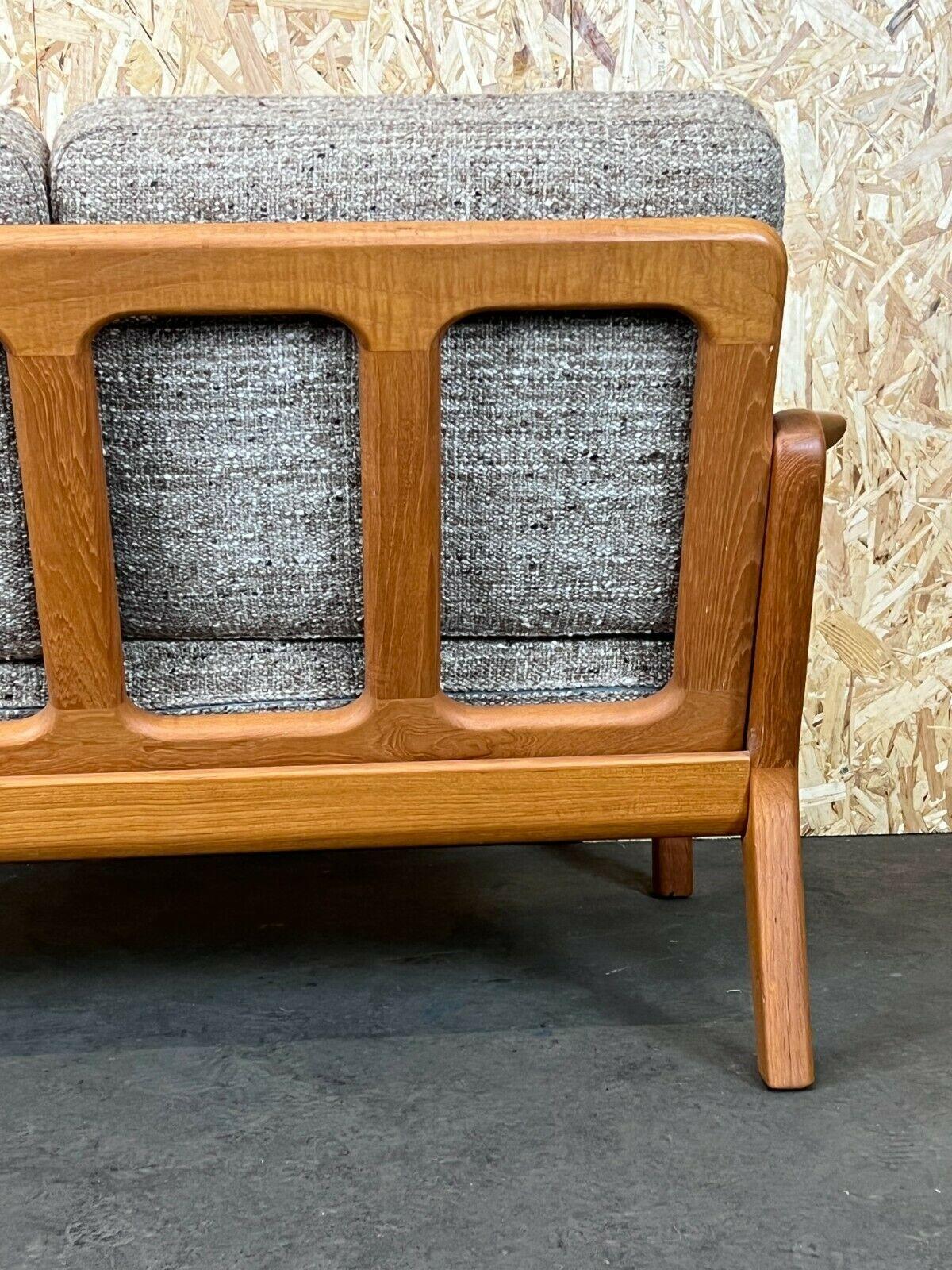 60s 70s Teak Sofa 2 Seater Couch J. Kristensen Danish Denmark Design  5