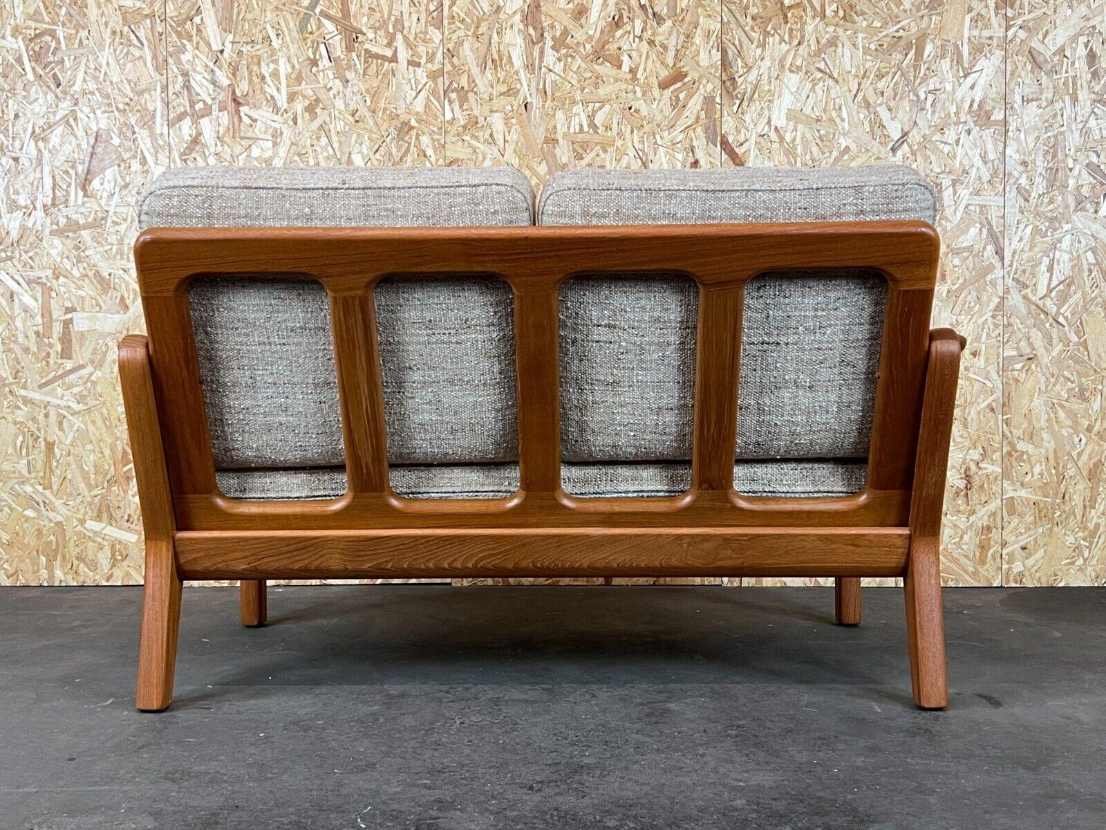 60s 70s Teak Sofa 2 Seater Couch J. Kristensen Danish Denmark Design 5