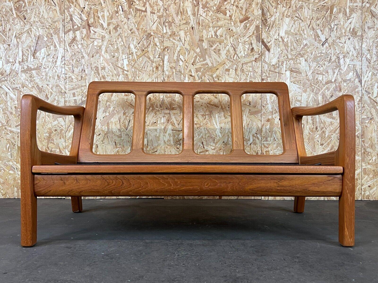 60s 70s Teak Sofa 2 Seater Couch J. Kristensen Danish Denmark Design 7