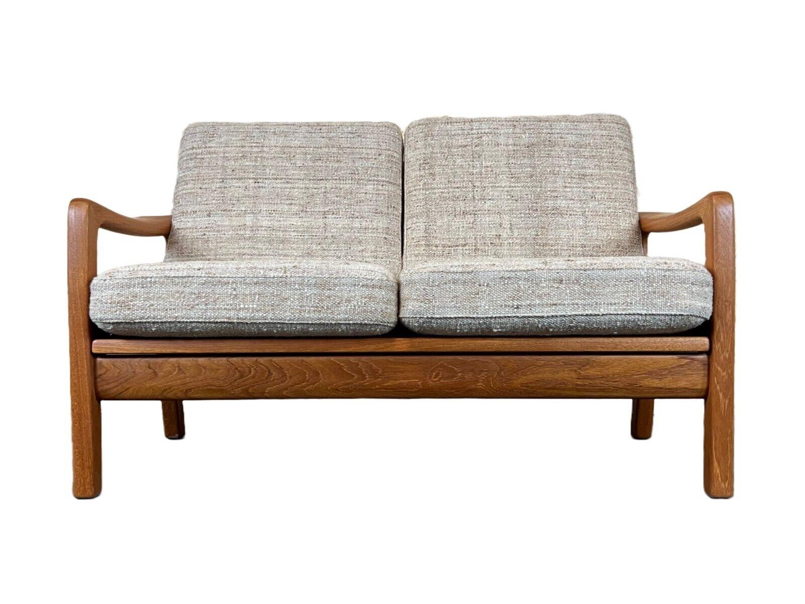 60s 70s teak sofa 2 seater couch J. Kristensen Danish Denmark Design 60s 70s

Object: sofa

Manufacturer: Juul Kristensen

Condition: good

Age: around 1960-1970

Dimensions:

Width = 131cm
Depth = 83cm
Height = 81cm
Seat height =