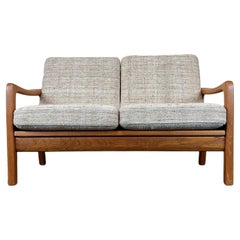 60s 70s Teak Sofa 2 Seater Couch J. Kristensen Danish Denmark Design