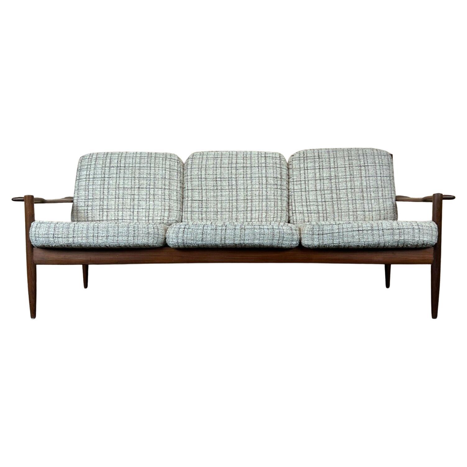 60s 70s Teak Sofa 3 Seater Couch Seating Set Danish Modern Design Denmark For Sale