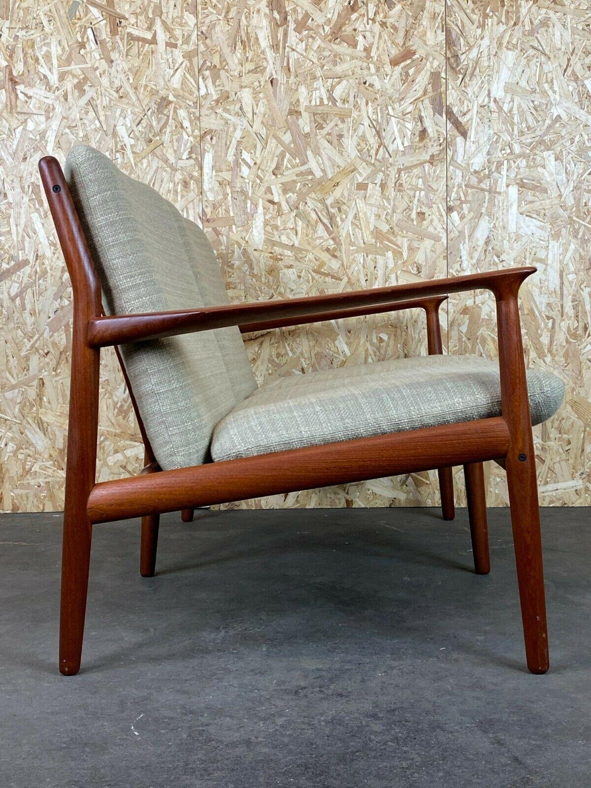 60er 70er Jahre Teakholz Sofa Couch 2er Svend Aage Eriksen für Glostrup Dänisches Design im Angebot 3