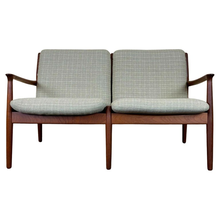 60s 70s Teak Sofa Couch 2er Svend Aage Eriksen for Glostrup Danish Design  For Sale at 1stDibs