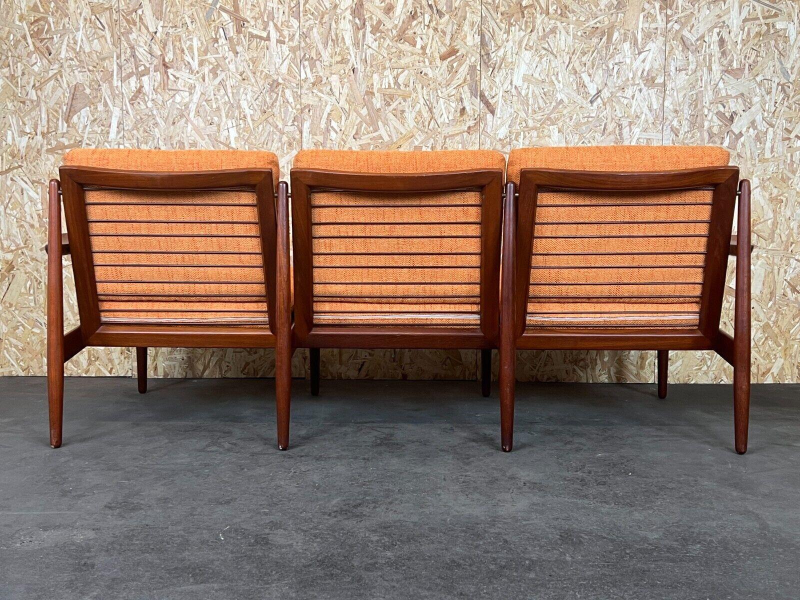 60s 70s teak sofa couch 3-seater Svend Aage Eriksen for Glostrup Danish Design  For Sale 2