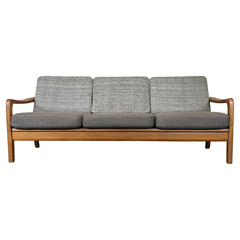 60er 70er Jahre Teakholz Sofa Daybed Couch J. Kristensen Dänisch Dänemark  Design im Angebot bei 1stDibs