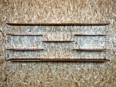 Módulo de estantería de cuerda de teca de los años 60 70 de Kajsa & Nils "Nisse" Strinning Suecia