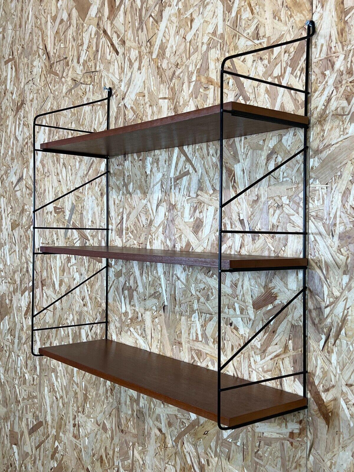 60s 70s Teak String Shelf Wall Shelf String Shelf Danish Design Denmark 5