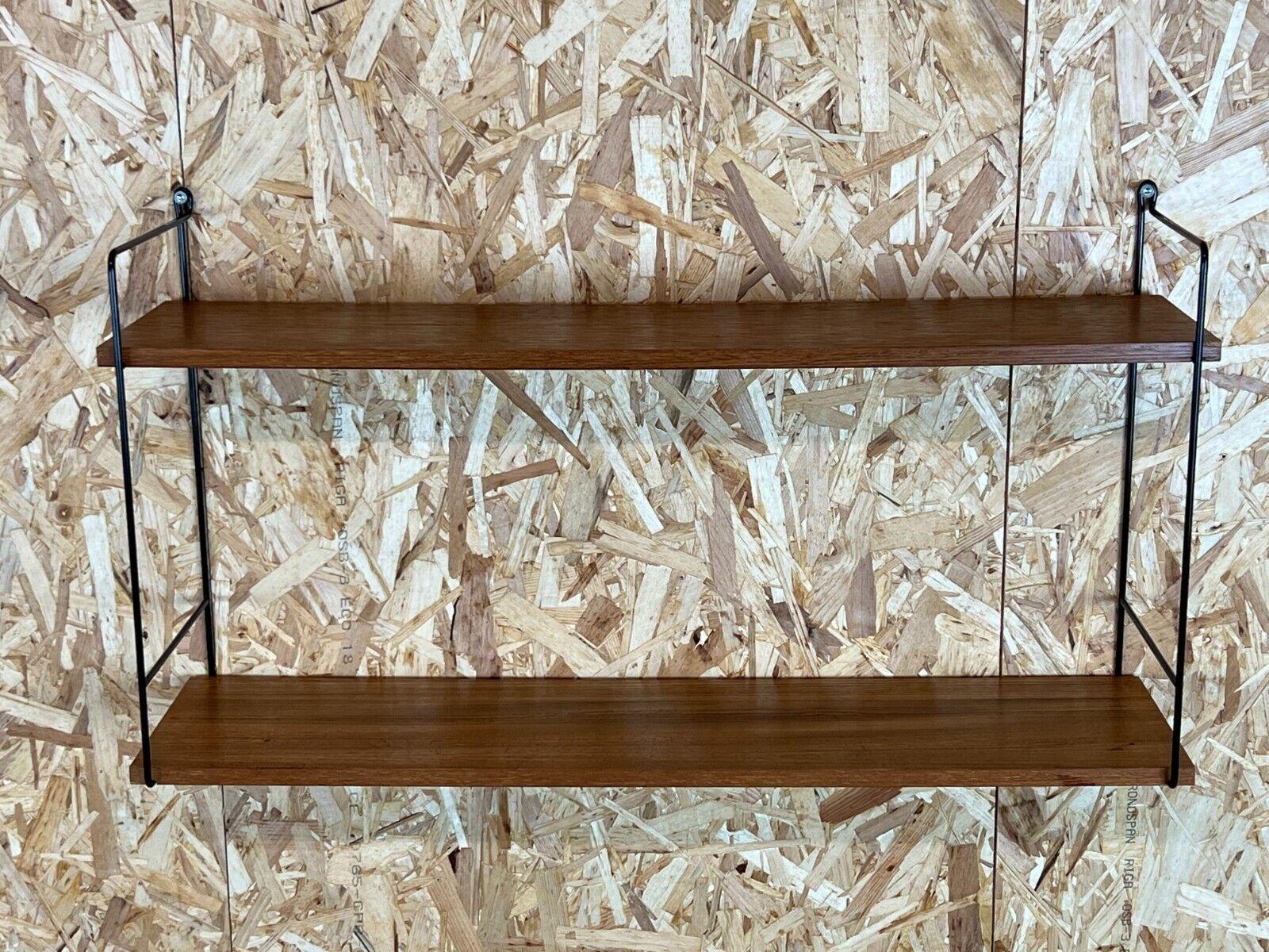 60s 70s Teak String Shelf Wall Shelf String Shelf Danish Design Denmark In Good Condition In Neuenkirchen, NI