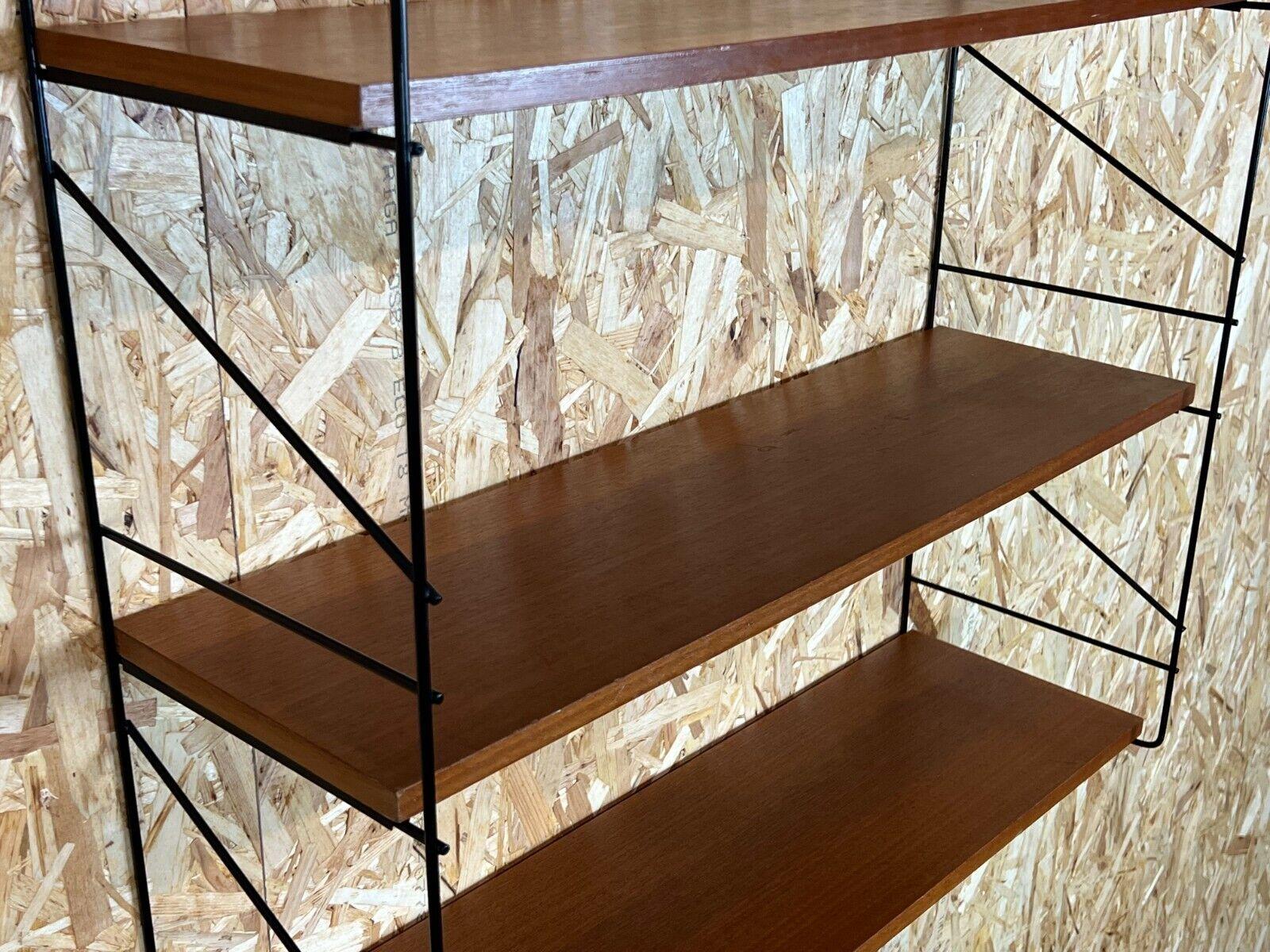 Late 20th Century 60s 70s Teak String Shelf Wall Shelf String Shelf Danish Design Denmark