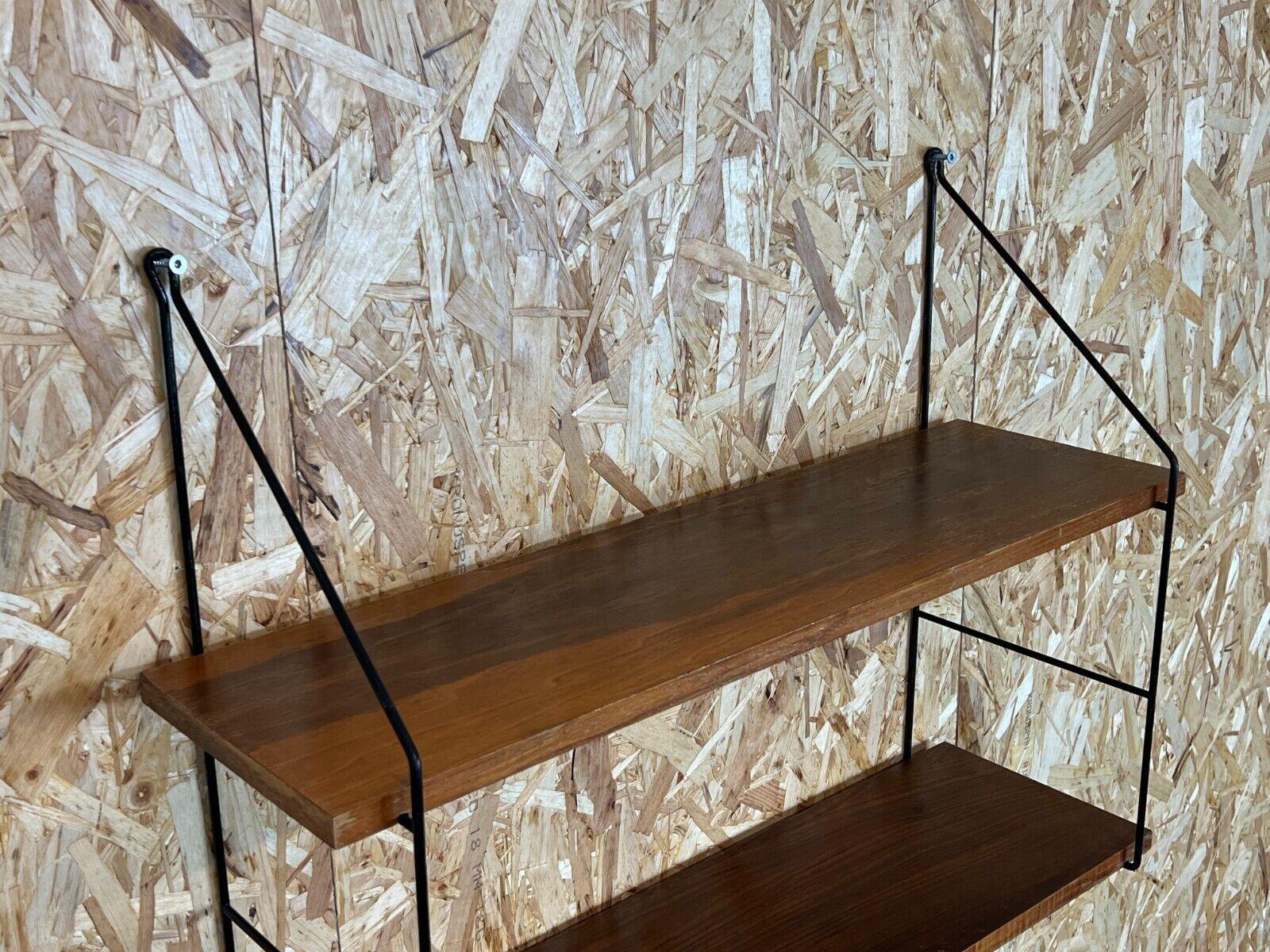 Late 20th Century 60s 70s Teak String Shelf Wall Shelf String Shelf Danish Design Denmark