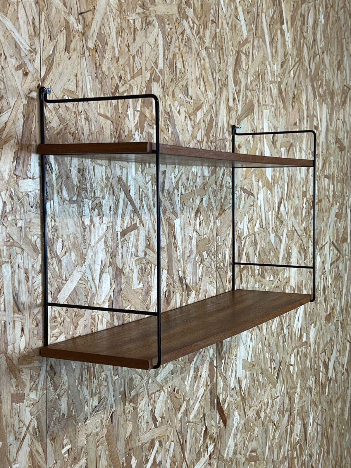 60s 70s Teak String Shelf Wall Shelf String Shelf Danish Design Denmark 1
