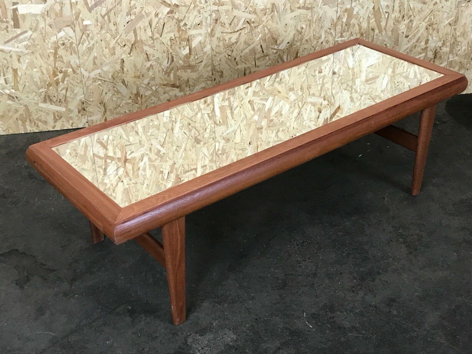 60s 70s Teak Table Coffee Table Danish Design with Mirror For Sale 6
