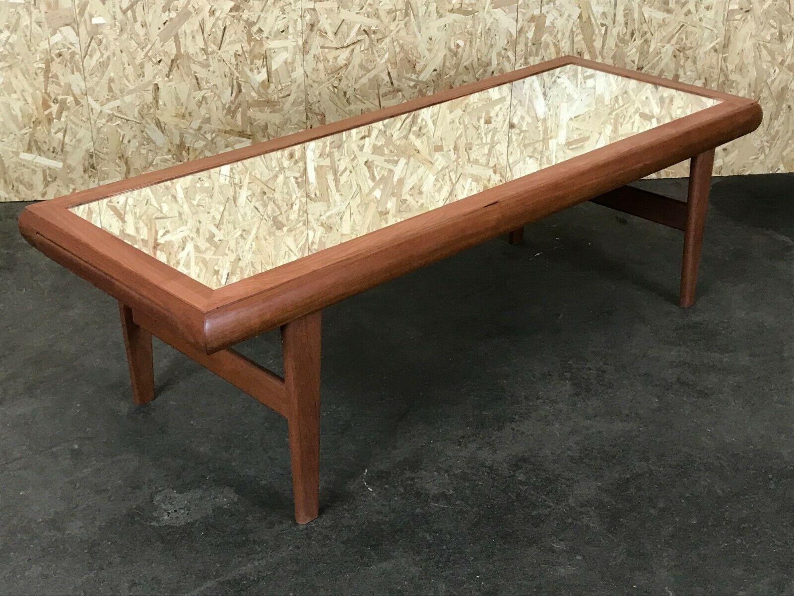 60s 70s Teak Table Coffee Table Danish Design with Mirror For Sale 7