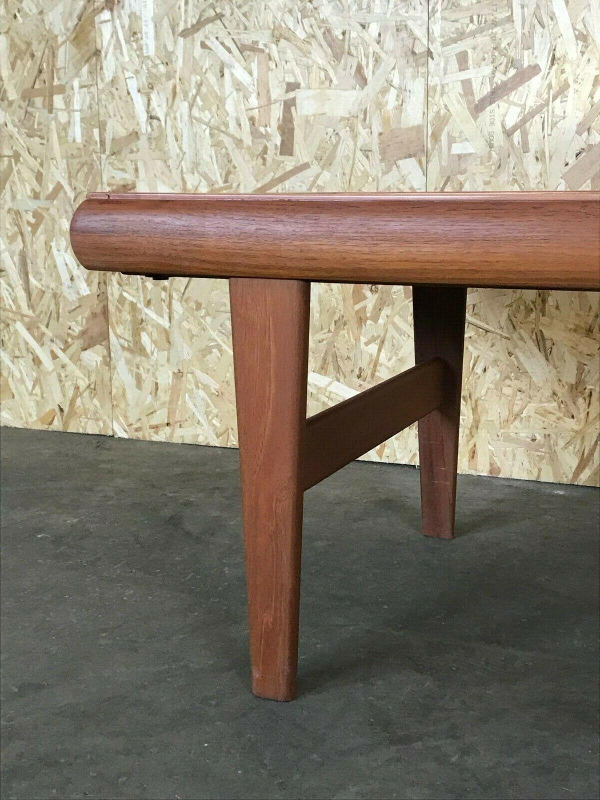 Late 20th Century 60s 70s Teak Table Coffee Table Danish Design with Mirror For Sale
