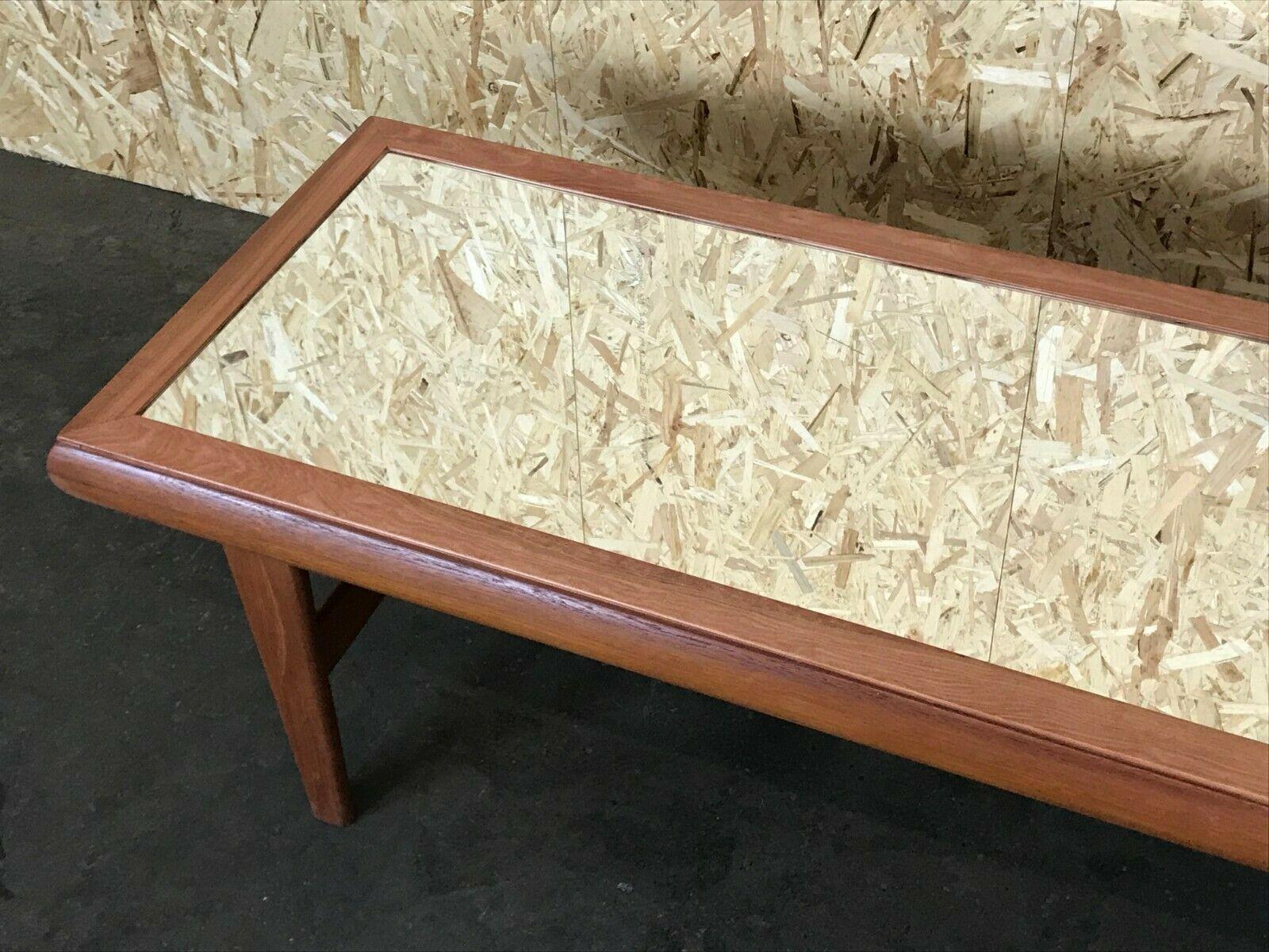 60s 70s Teak Table Coffee Table Danish Design with Mirror For Sale 1