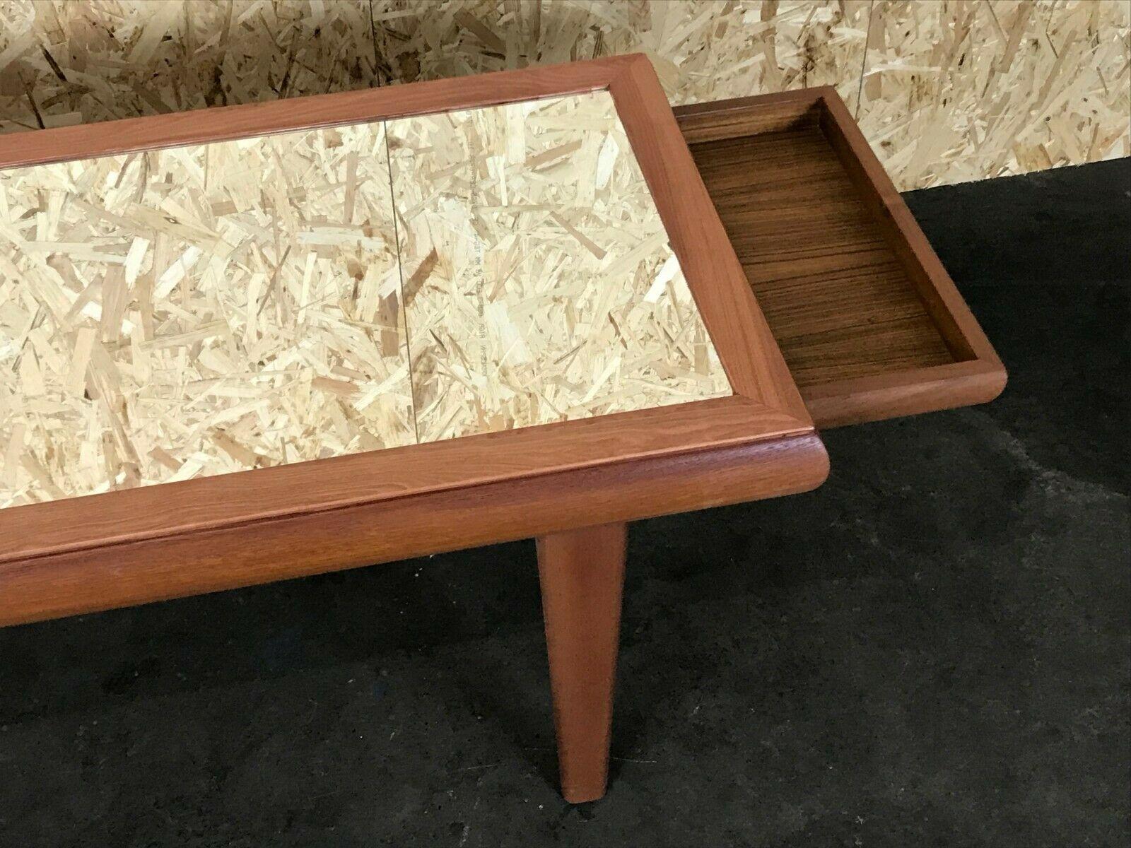 60s 70s Teak Table Coffee Table Danish Design with Mirror For Sale 4