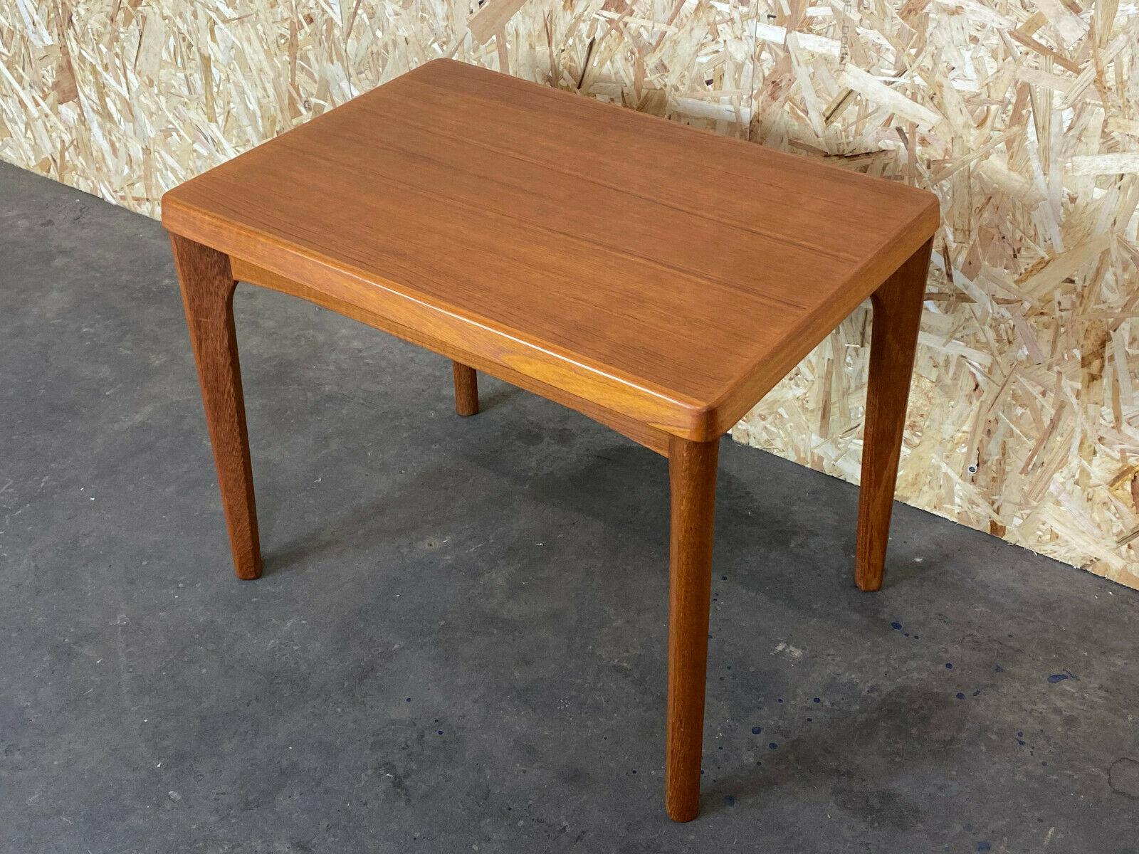 60s 70s Teak Table Coffee Table Coffee Table Henning Kjaernulf Design 70s

Object: coffee table / side table

Manufacturer:

Condition: good

Age: around 1960-1970

Dimensions:

64.5cm x 45cm x 50.5cm

Other notes:

The pictures