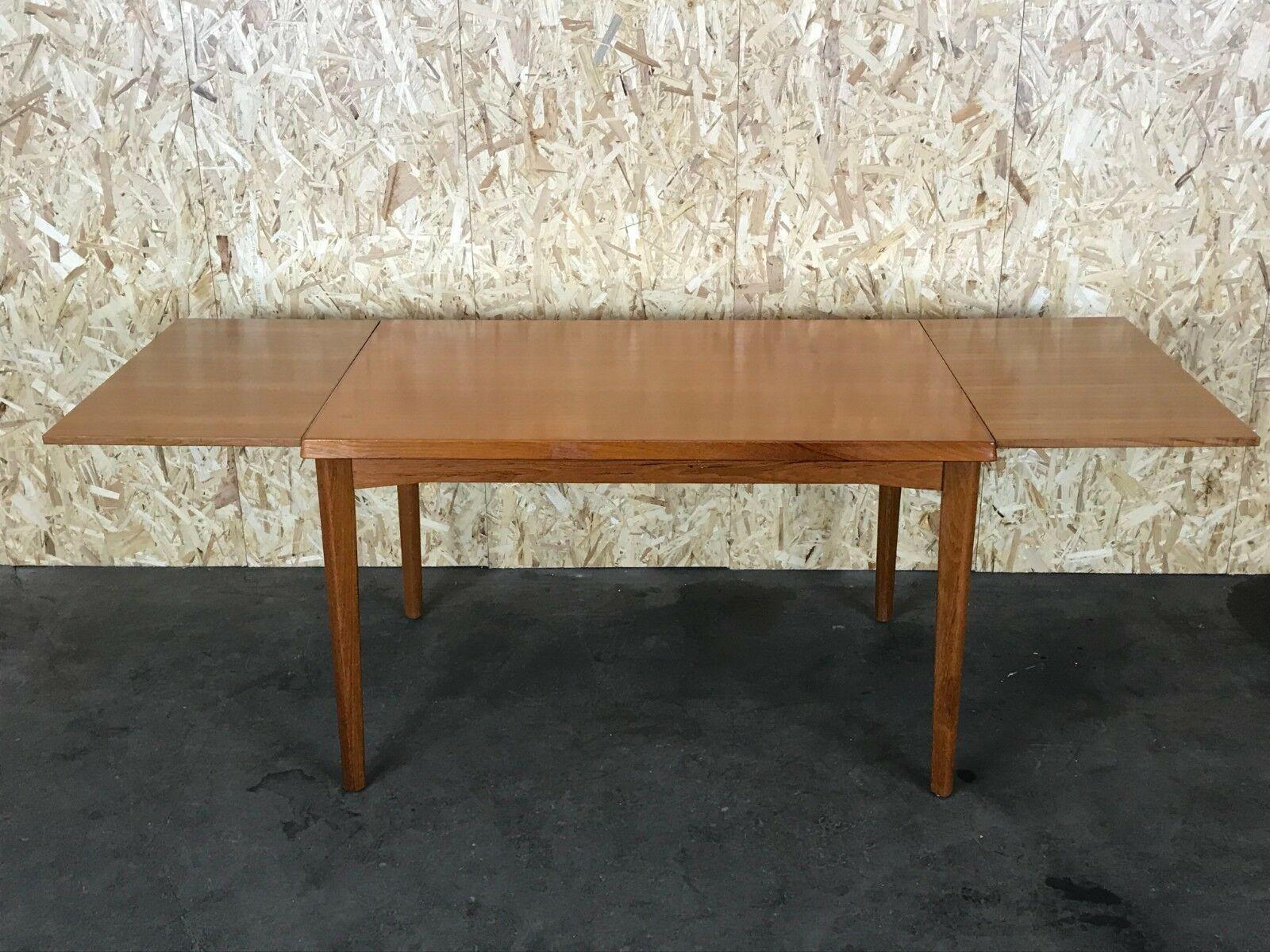 60s 70s teak table dining table Burchardt-Nielsen Danish design

Object: dining table

Manufacturer: Burchard Nielsen

Condition: good

Age: around 1960-1970

Dimensions:

120cm x 80cm x 74cm (+ 2x 45cm)

Other notes:

The pictures