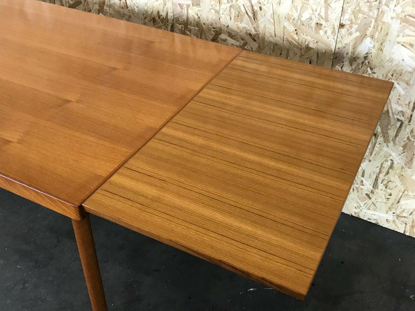 60s 70s Teak Table Dining Table Burchardt-Nielsen Danish Design In Good Condition For Sale In Neuenkirchen, NI