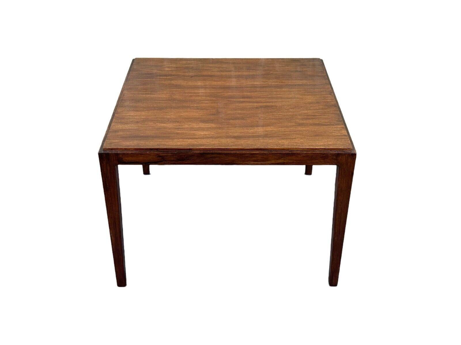 60s 70s Teak Table Side Table Coffee Table Danish Design Denmark

Object: table

Manufacturer:

Condition: good

Age: around 1960-1970

Dimensions:

Width = 65.5cm
Depth = 65.5cm
Height = 47cm

Other notes:

The pictures serve as