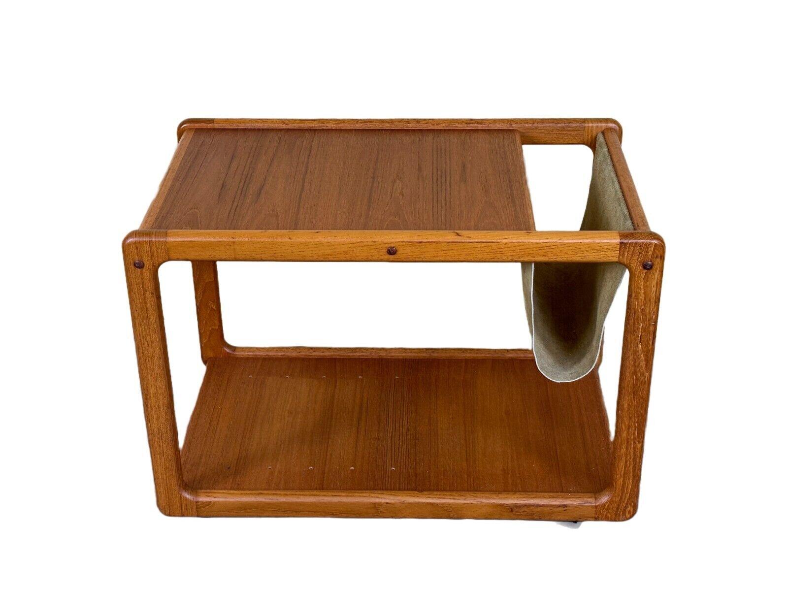 1960s-1970s Teak table side table newspaper stand Danish Design, Denmark

Object: side table

Manufacturer:

Condition: good

Age: around 1960-1970

Dimensions:

Width = 72.5cm
Depth = 43.5cm
Height = 54cm

Other notes:

The