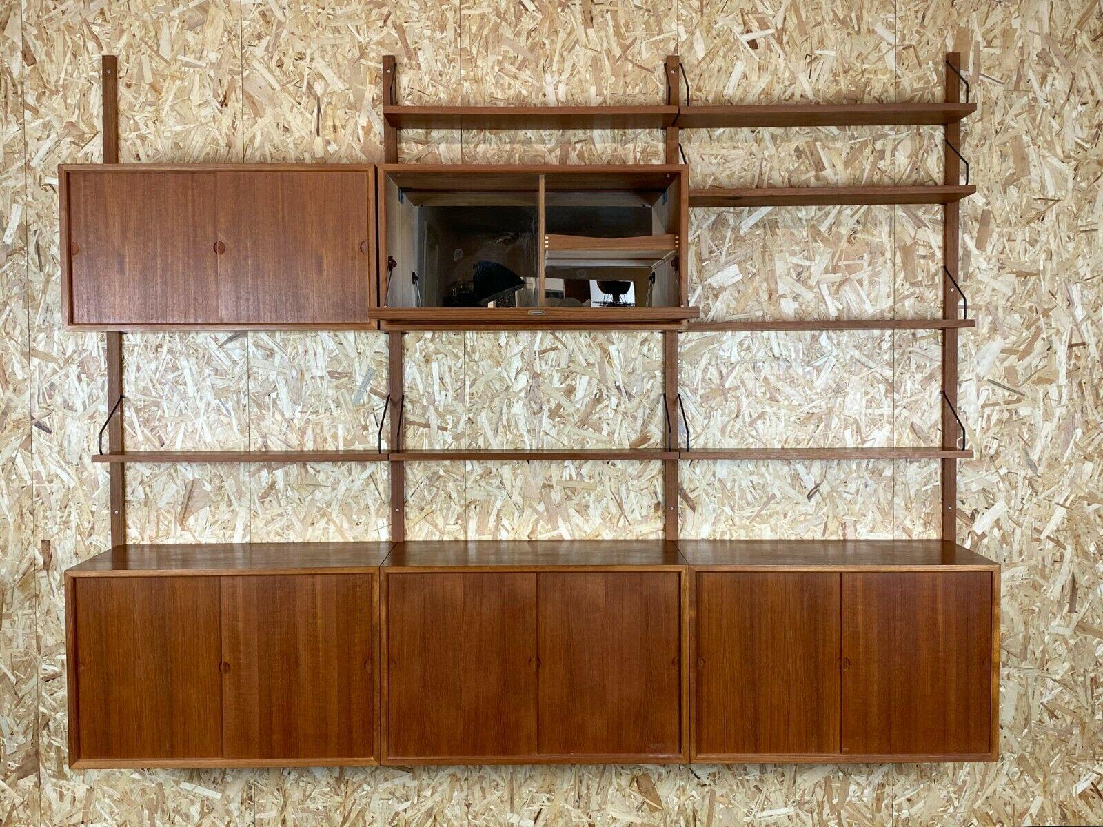 60s 70s Teak Teak Shelf Wall Unit Cado Poul Cadovius Danish Design In Good Condition In Neuenkirchen, NI