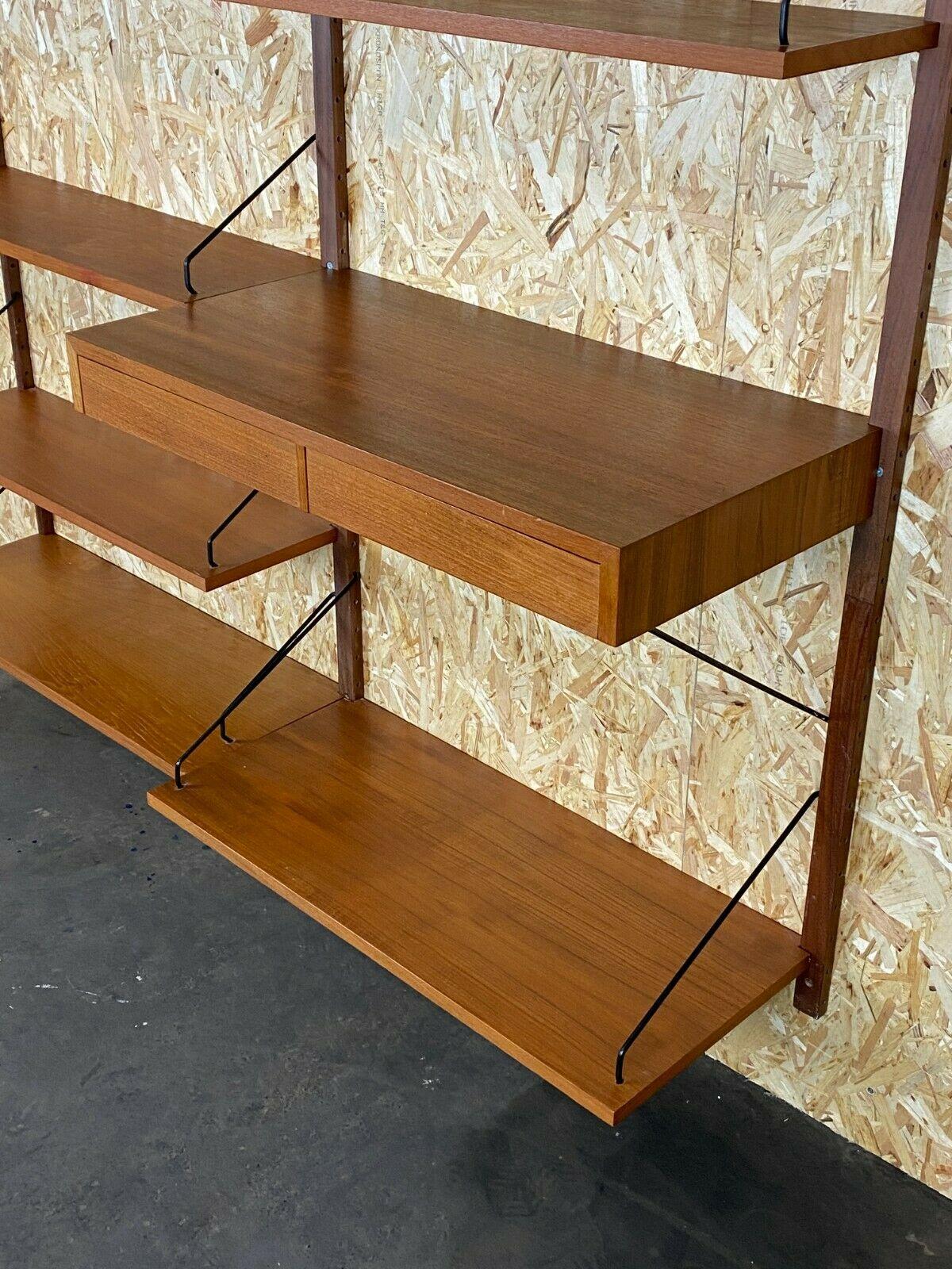 60s 70s Teak Shelf Wall Unit Cado Poul Cadovius Danish Design 1
