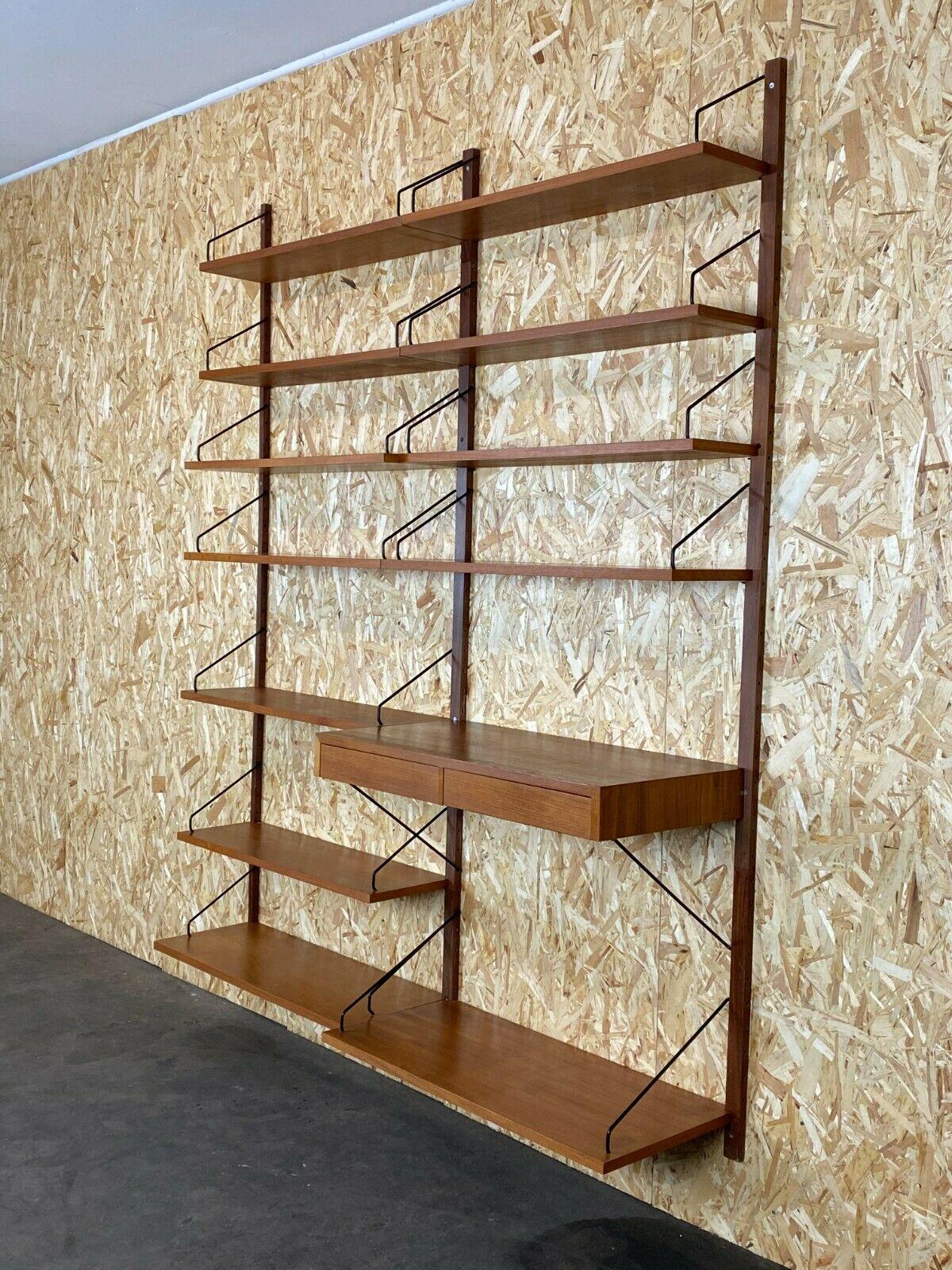 60s 70s Teak Shelf Wall Unit Cado Poul Cadovius Danish Design 2