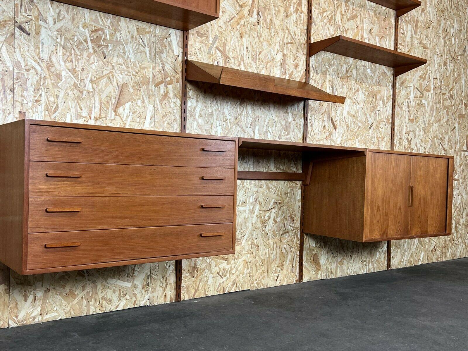 60s 70s Teak Teak Shelf Wall Unit Kai Kristiansen Danish Design 60s 3