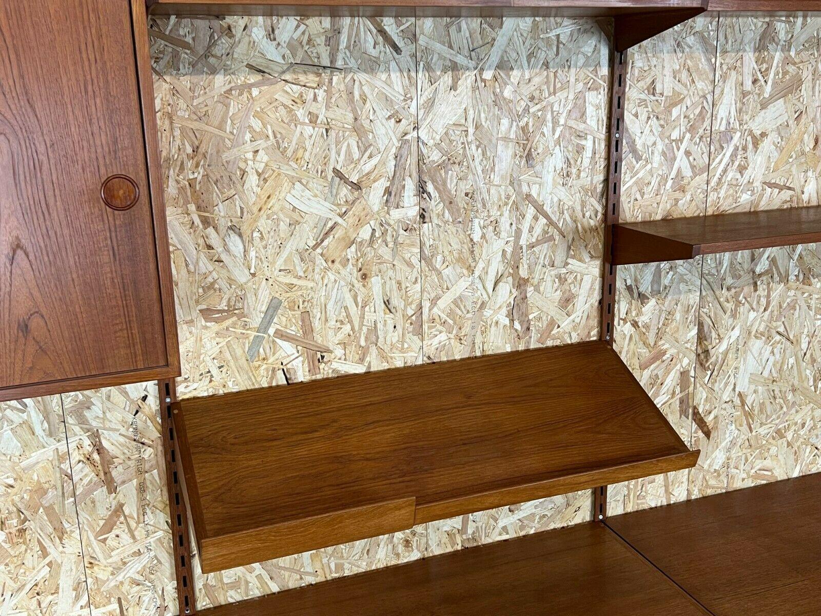 60s 70s Teak Teak Shelf Wall Unit Kai Kristiansen Danish Design 60s 4