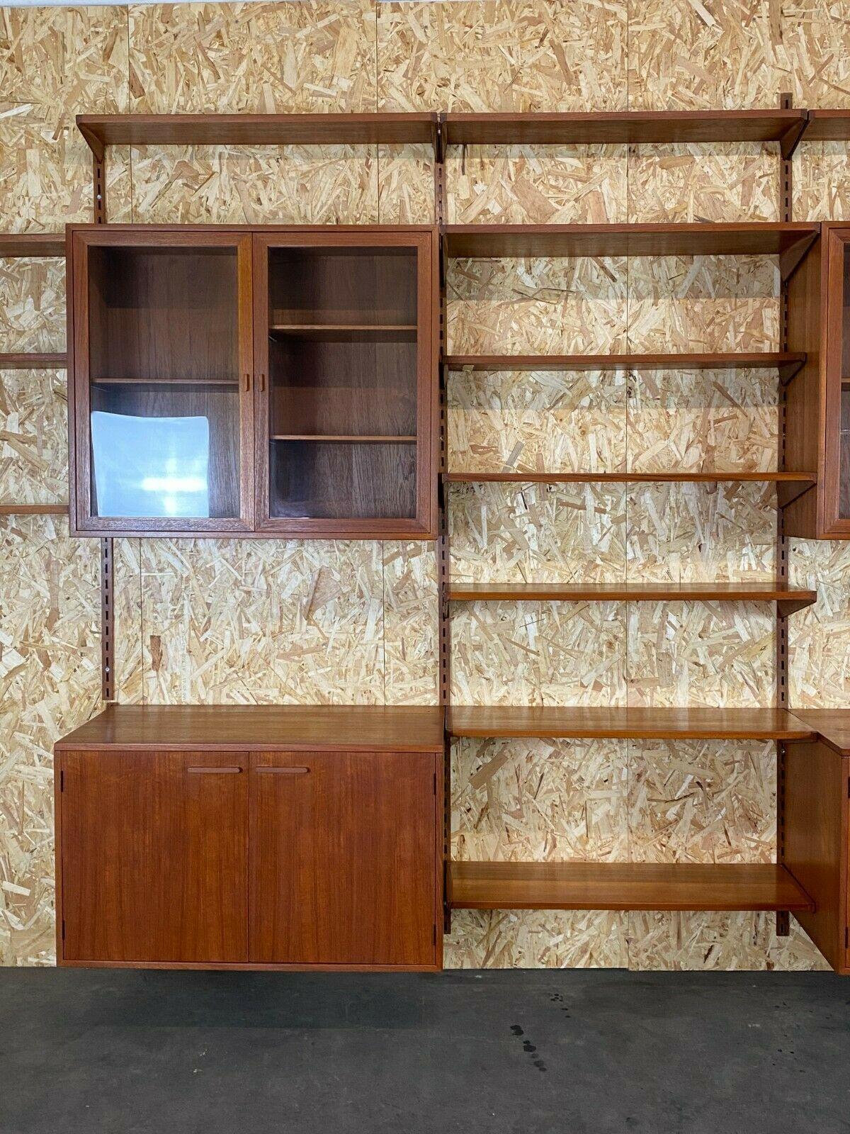 60s 70s Teak Teak Shelf Wall Unit Kai Kristiansen Danish Design 60s In Good Condition For Sale In Neuenkirchen, NI