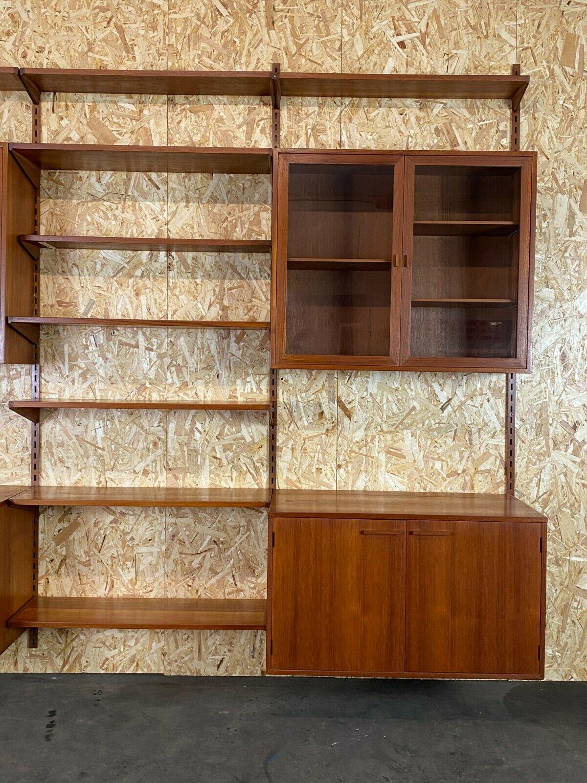 Late 20th Century 60s 70s Teak Teak Shelf Wall Unit Kai Kristiansen Danish Design 60s For Sale