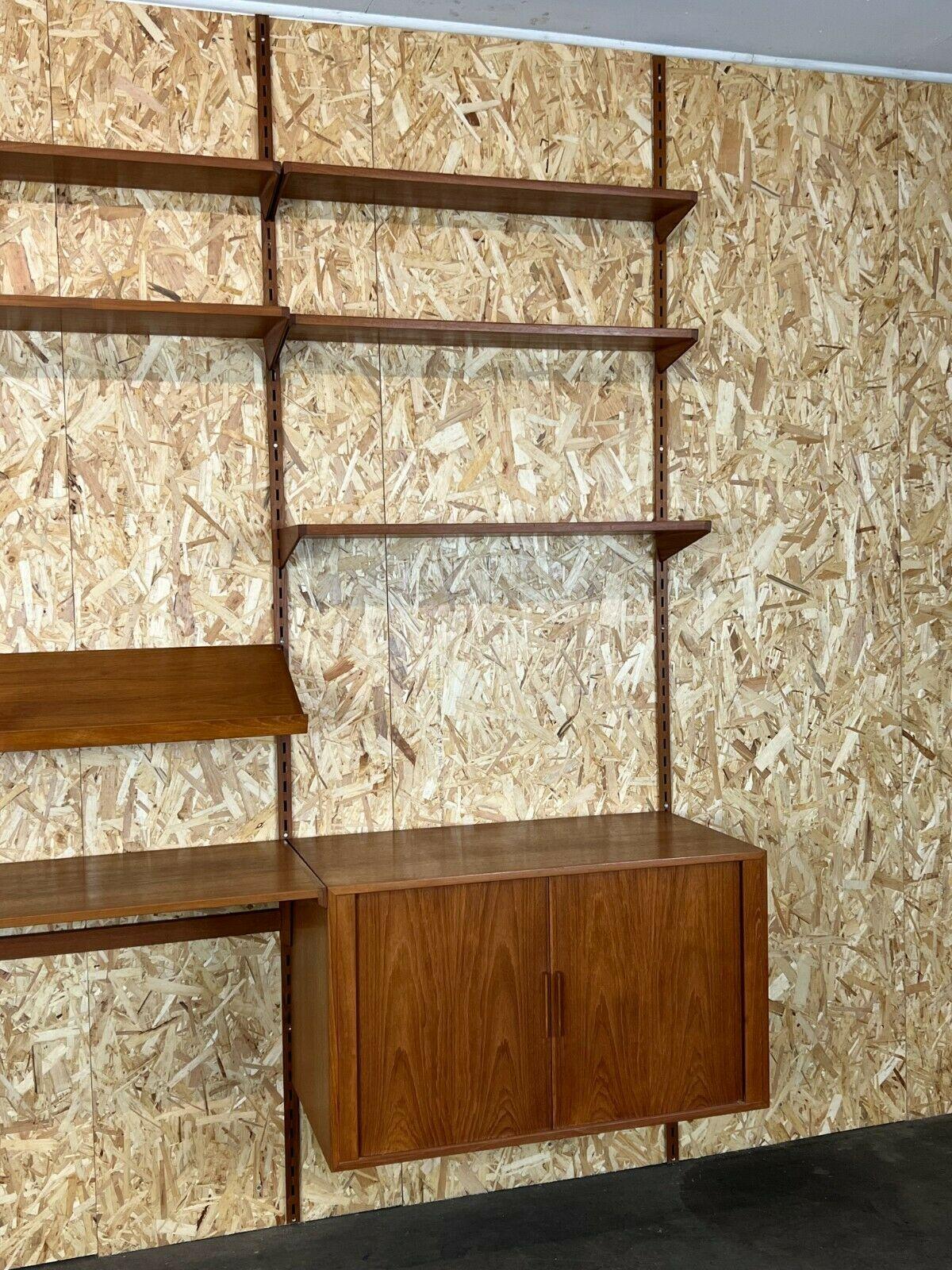 60s 70s Teak Teak Shelf Wall Unit Kai Kristiansen Danish Design 60s In Good Condition In Neuenkirchen, NI
